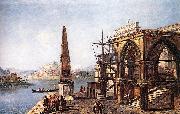 MARIESCHI, Michele Imaginative View with Obelisk  s oil painting picture wholesale